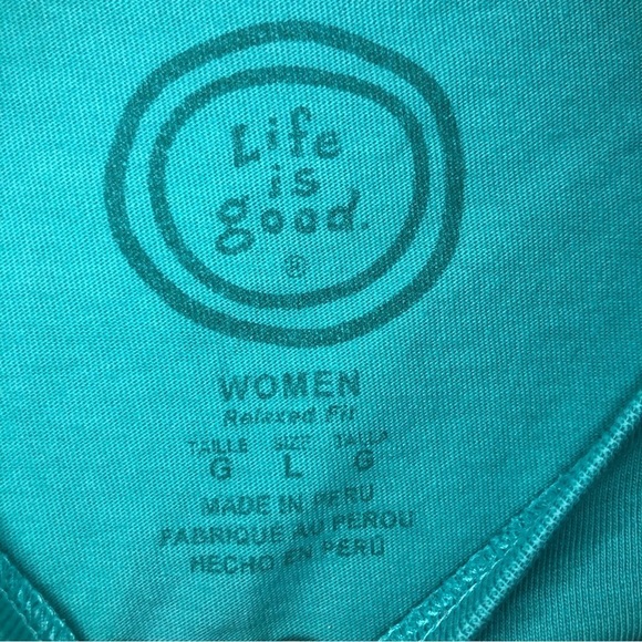 Life is Good Blue “Great Smokey National Park” Short Sleeve T-Shirt Size Large - Picture 4 of 6